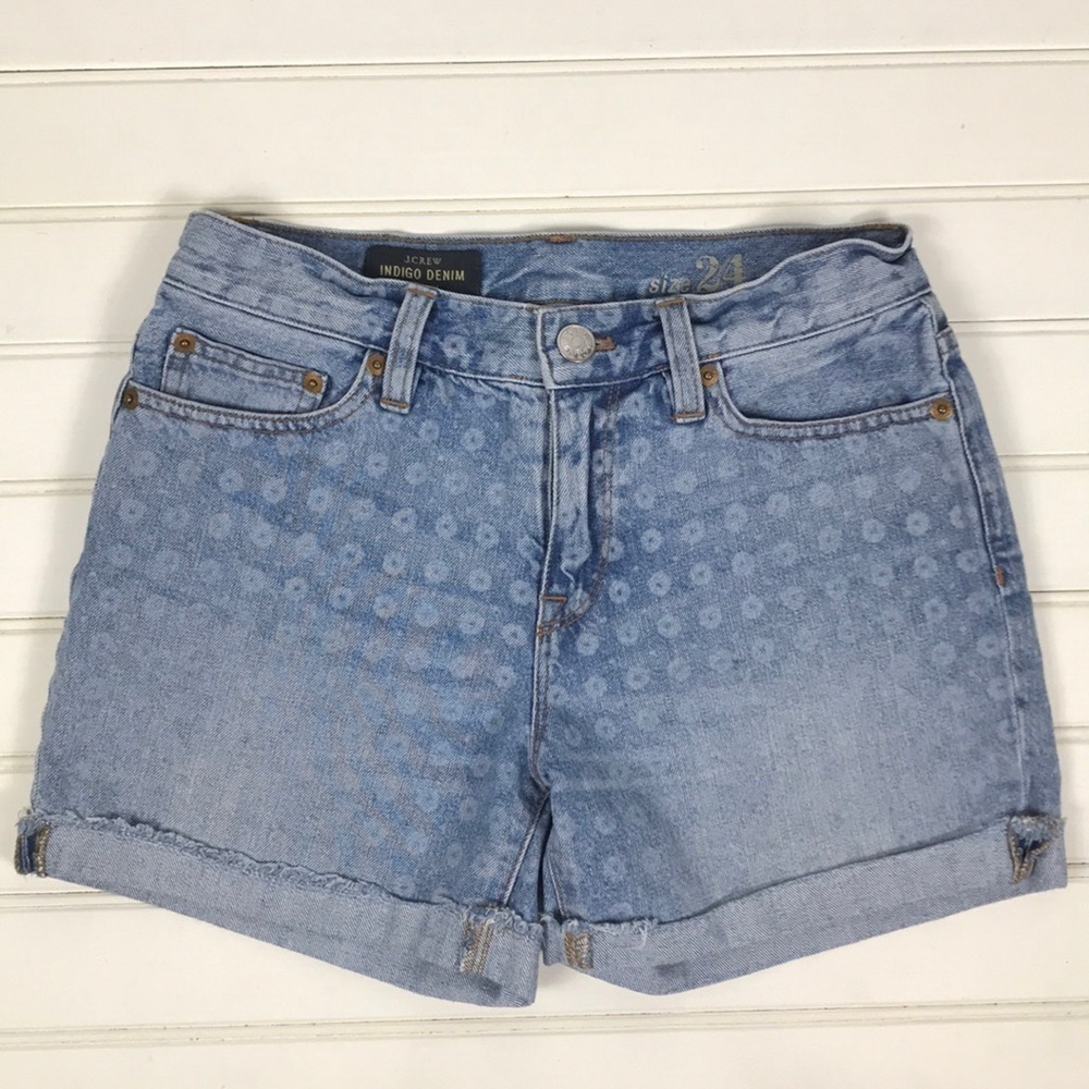 J.Crew Indigo Denim Shorts Size 24